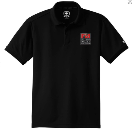 FIA Men's Polo Shirt: Black Large