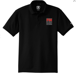 FIA Men&#39;s Polo Shirt: Black Large