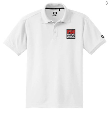 FIA Men's Polo Shirt: White Large